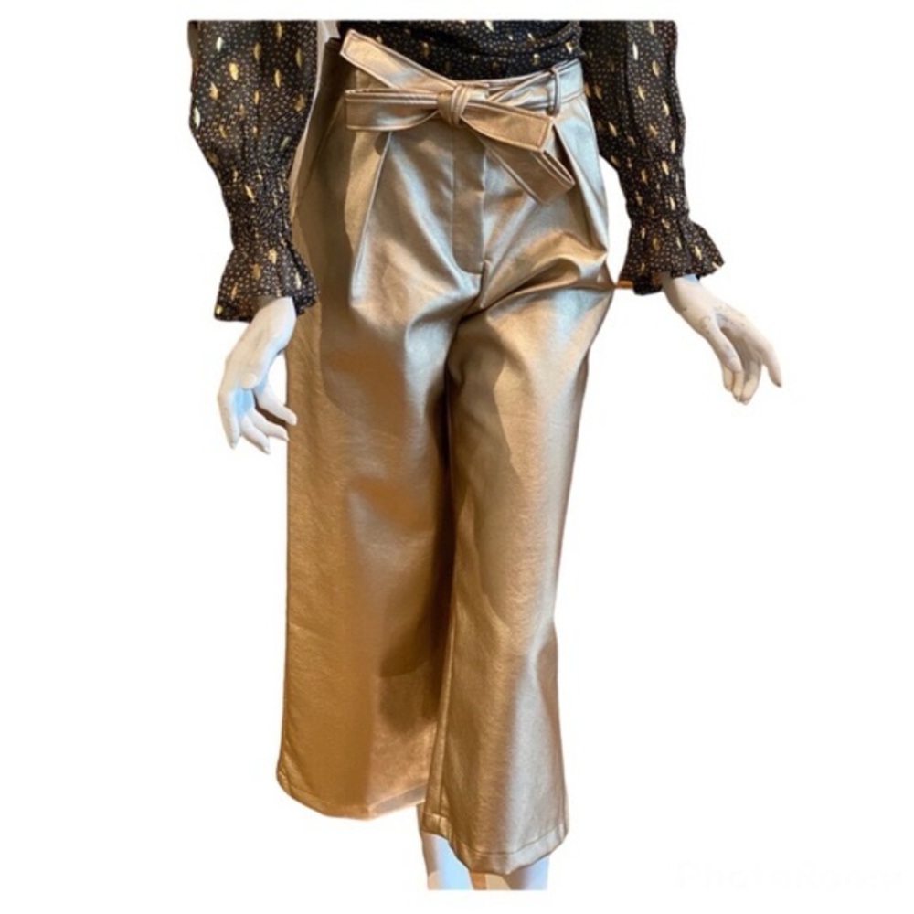 FRNCH  Gold Women's Culotte Pants NWT